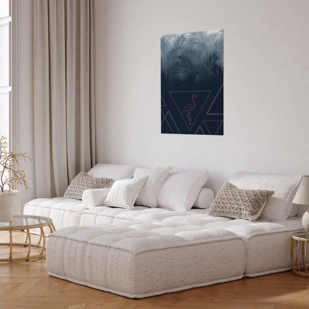 Plakat Geometryczny ptak 29,7x42 cm bez ramy bez marginesu | MIRAT.