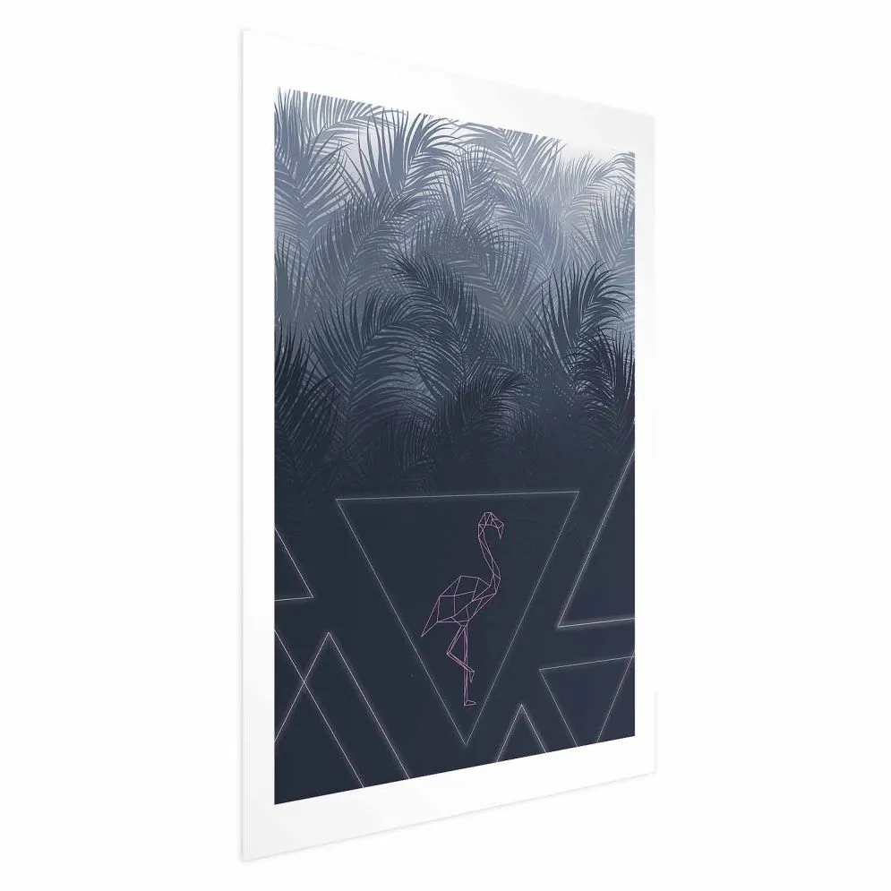 Plakat Geometryczny ptak 60x90 cm bez ramy z marginesem | MIRAT.