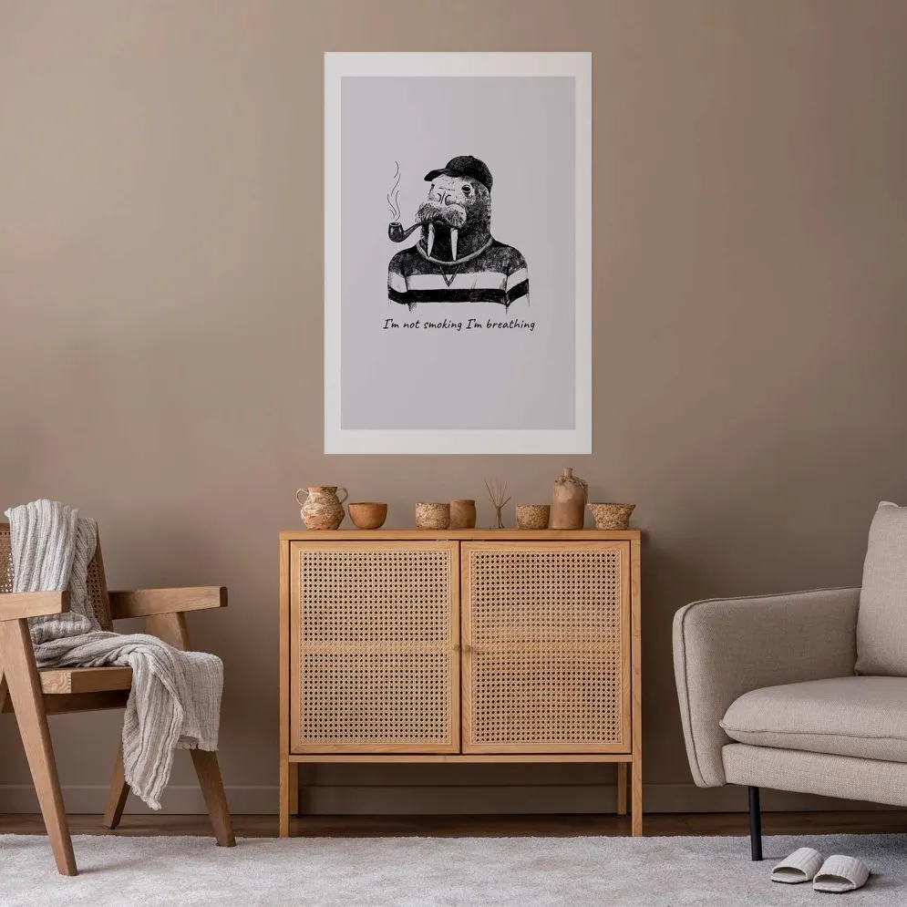 Plakat Smoking 21x30 cm bez ramy z marginesem | MIRAT.