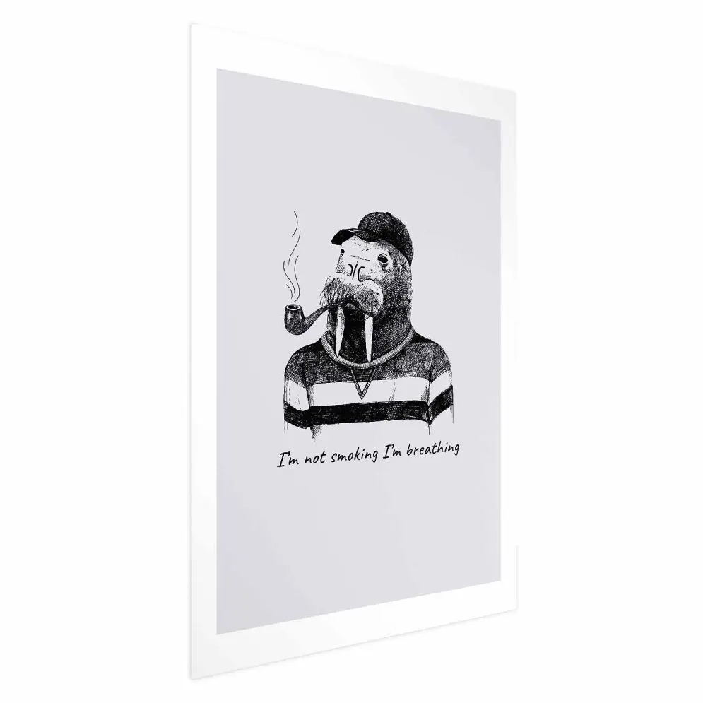 Plakat Smoking 21x30 cm bez ramy z marginesem | MIRAT.