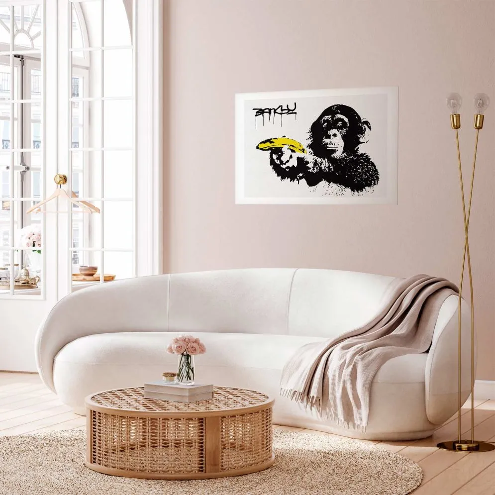Plakat Bananowy pistolet 42x29,7 cm bez ramy z marginesem | MIRAT.