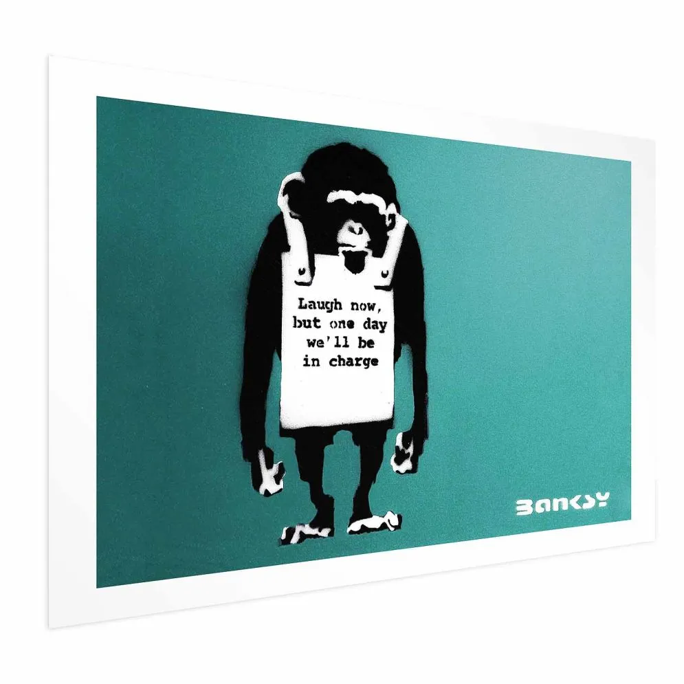Plakat Zła małpa 30x21 cm bez ramy z marginesem | MIRAT.