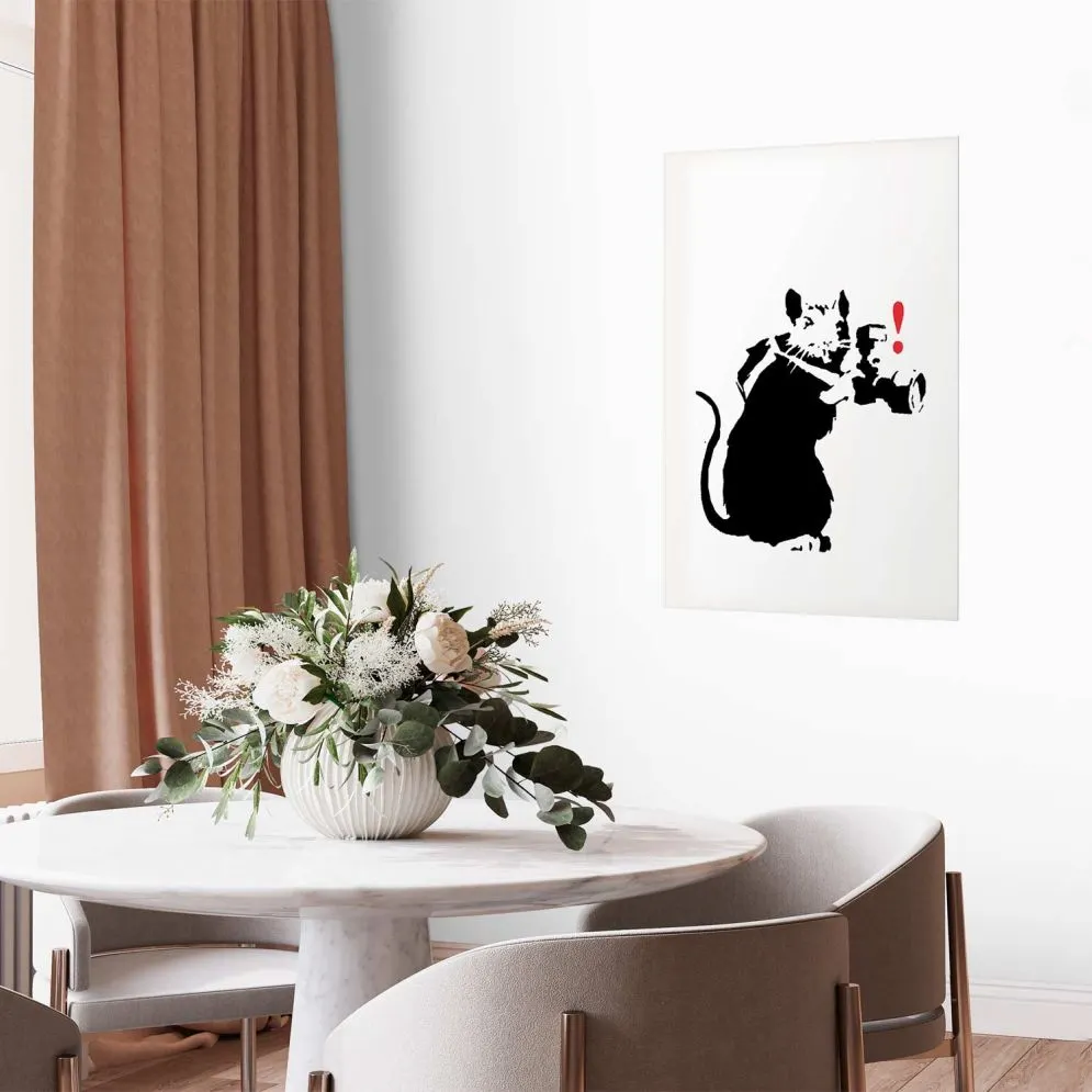 Plakat Szczur fotograf 21x30 cm bez ramy bez marginesu | MIRAT.