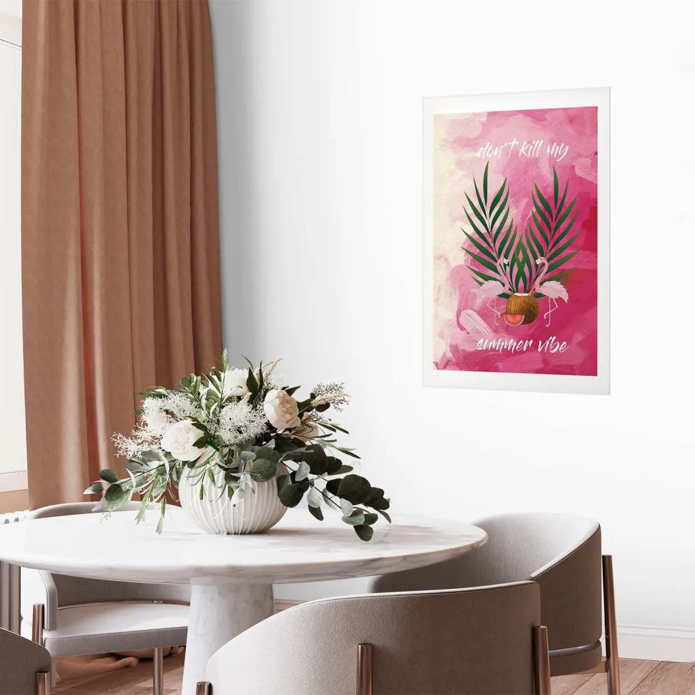Plakat Summer Vibe 29,7x42 cm bez ramy z marginesem | MIRAT.