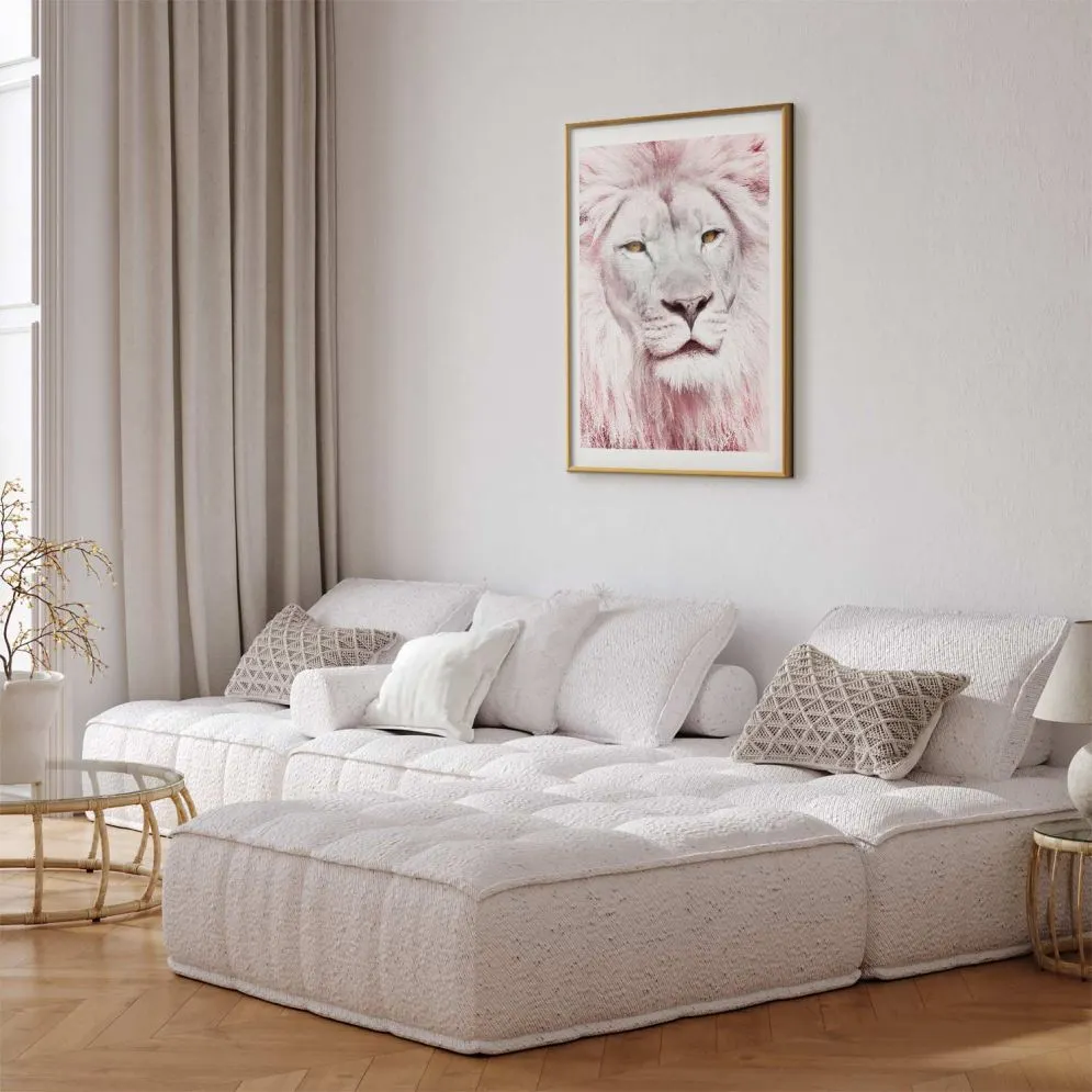 Plakat Piękno w sile 29,7x42 cm z ramą złotą z marginesem | MIRAT.