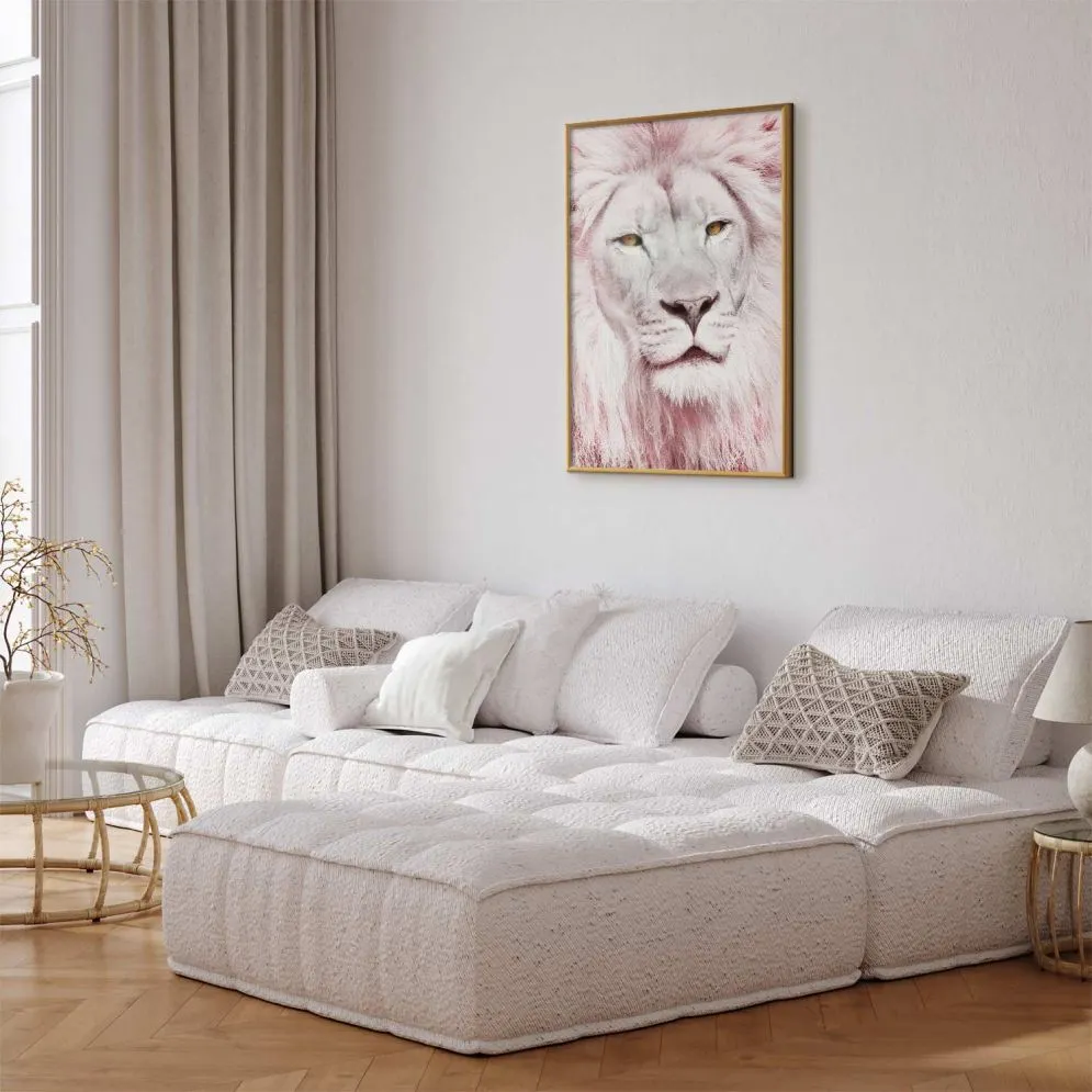 Plakat Piękno w sile 21x30 cm z ramą złotą bez marginesu | MIRAT.