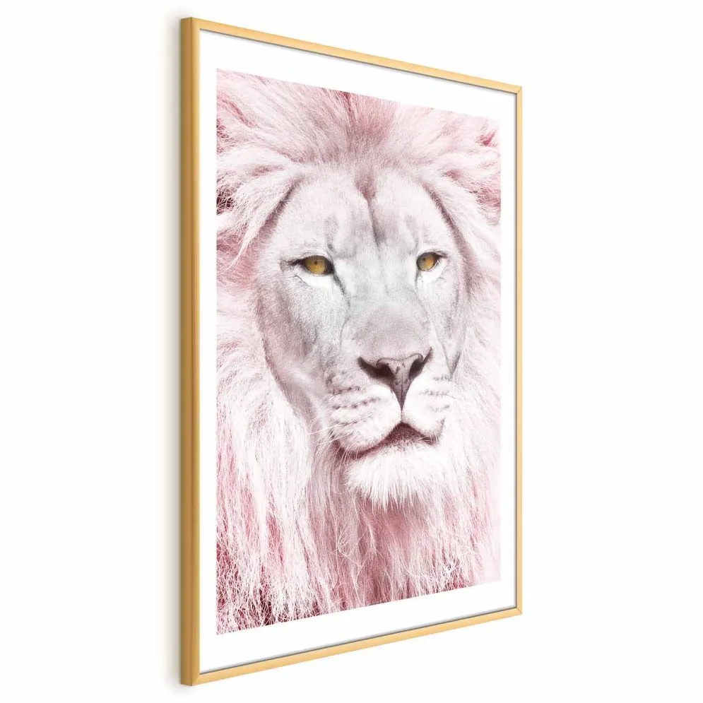 Plakat Piękno w sile 29,7x42 cm z ramą złotą z marginesem | MIRAT.