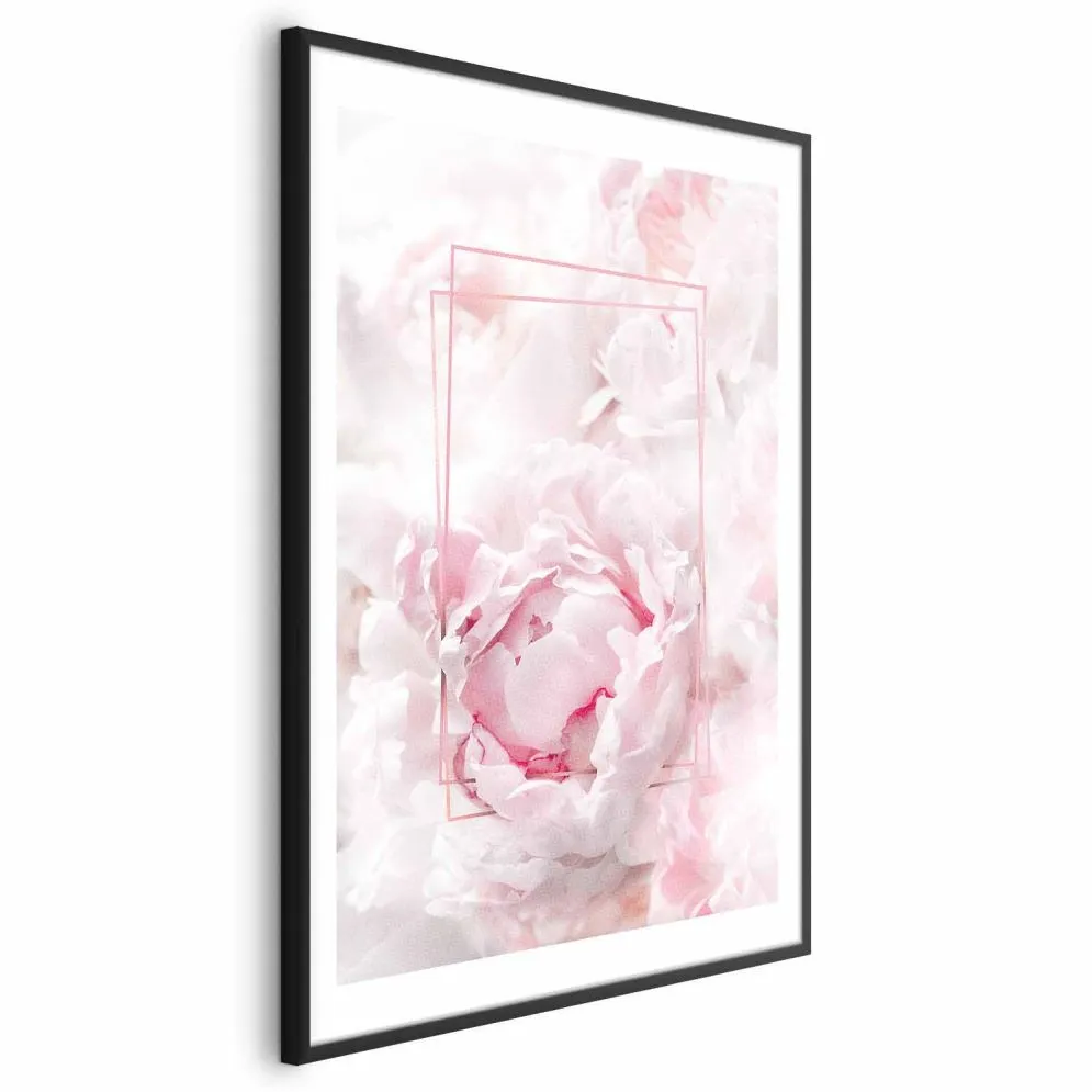 Plakat Ulotne piękno 60x90 cm z ramą czarną z marginesem | MIRAT.