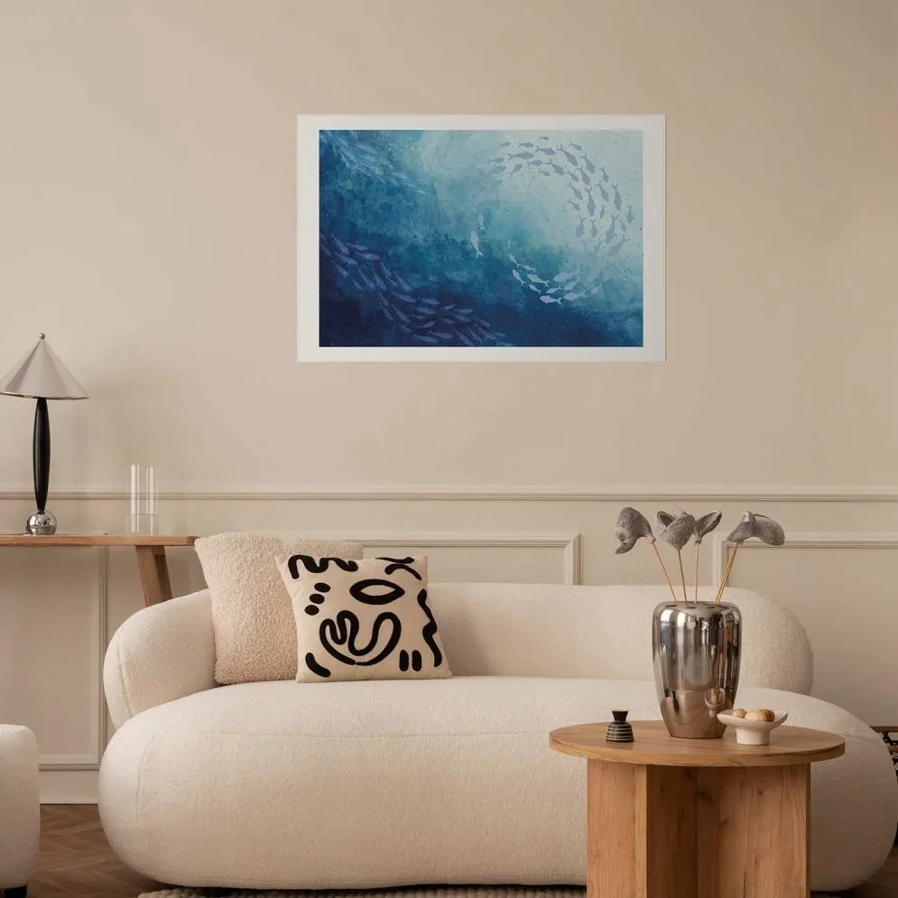 Plakat Morska toń 42x29,7 cm bez ramy z marginesem | MIRAT.
