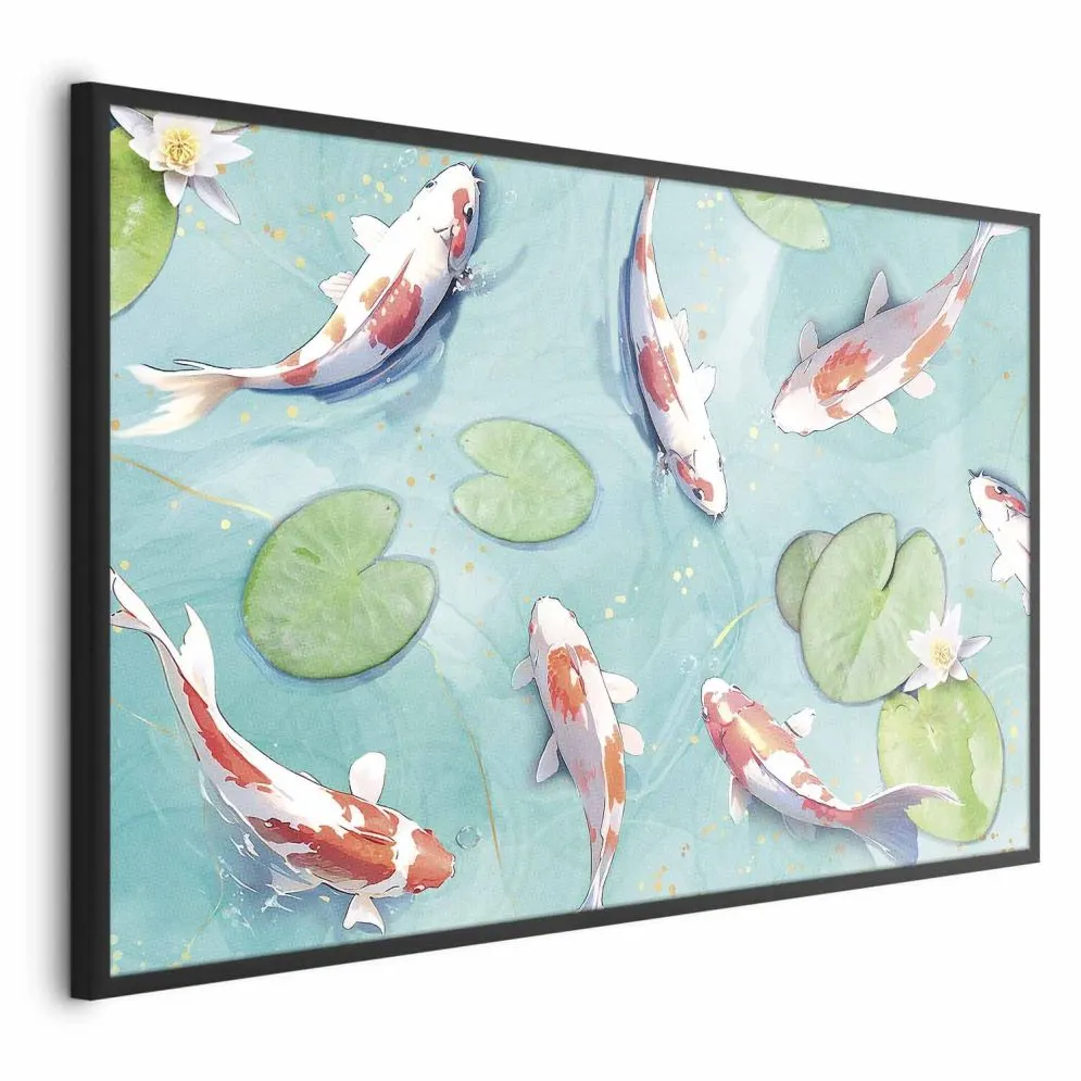 Plakat Staw w Japonii 60x40 cm z ramą czarną bez marginesu | MIRAT.