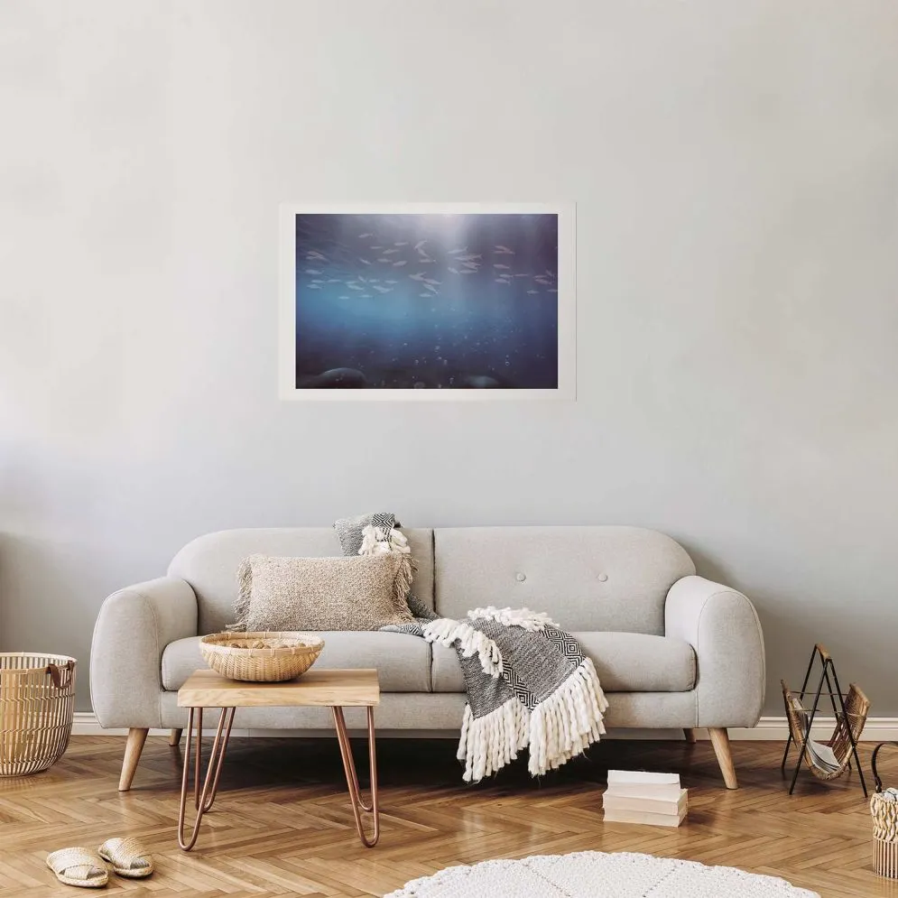 Plakat Rybki w głębinach 30x21 cm bez ramy z marginesem | MIRAT.