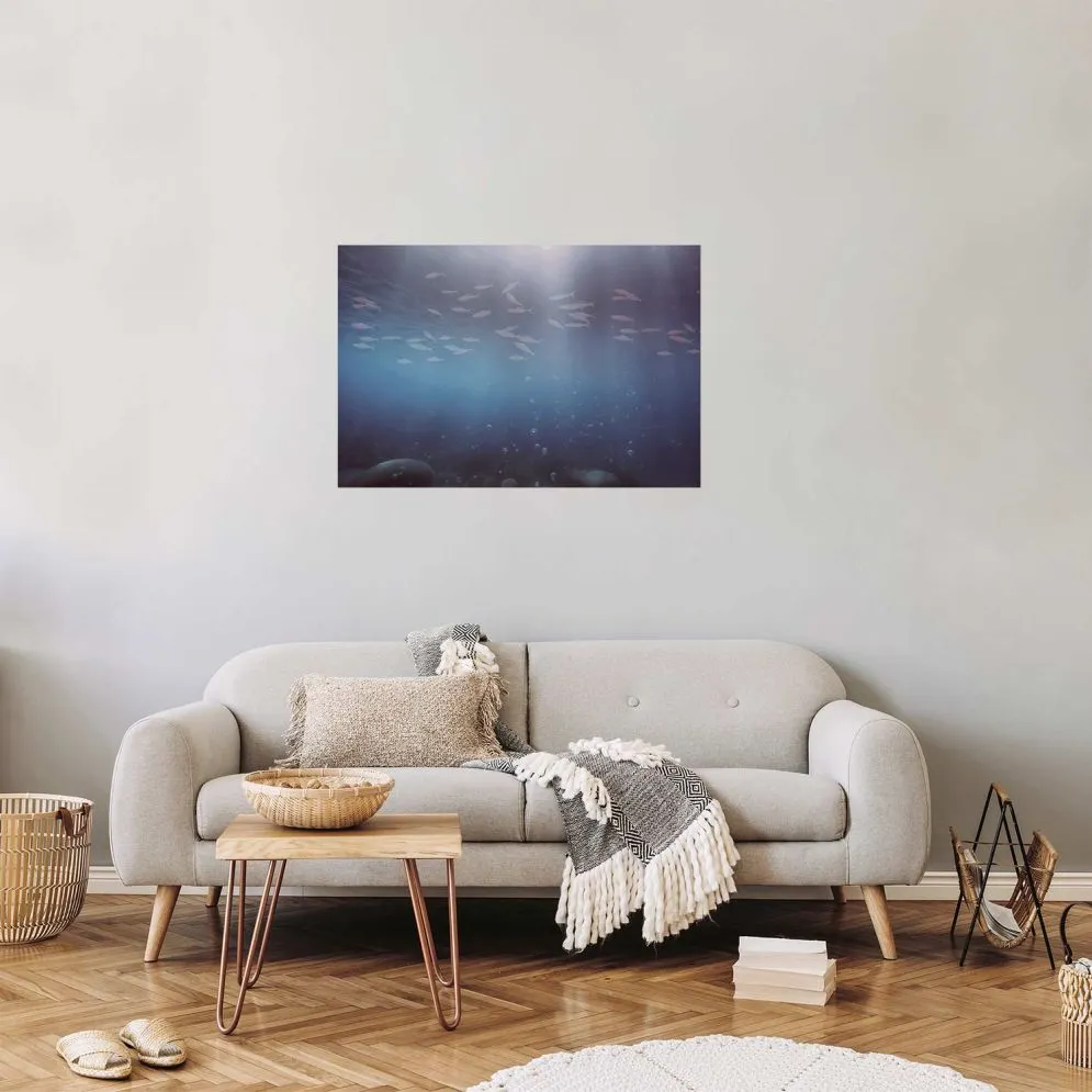 Plakat Rybki w głębinach 42x29,7 cm bez ramy bez marginesu | MIRAT.