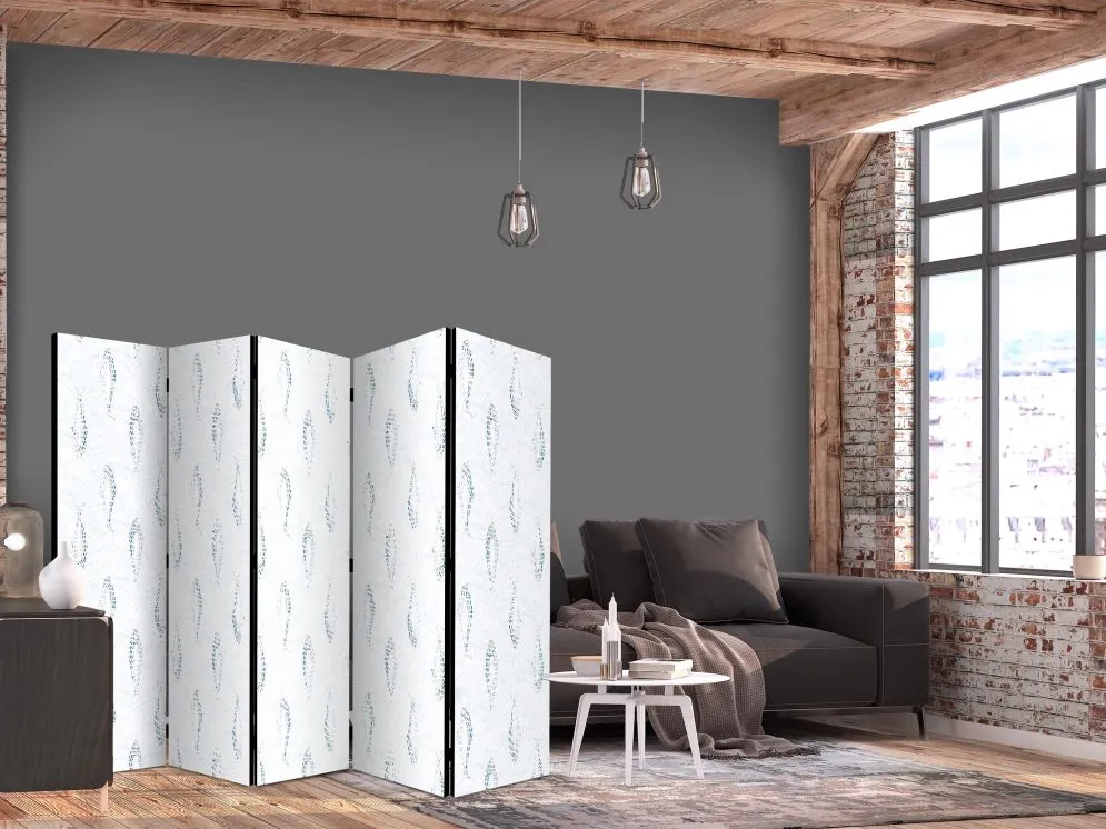 Parawan jednostronny Zwierzęta 225x172 cm 5-częściowy czarny | MIRAT.