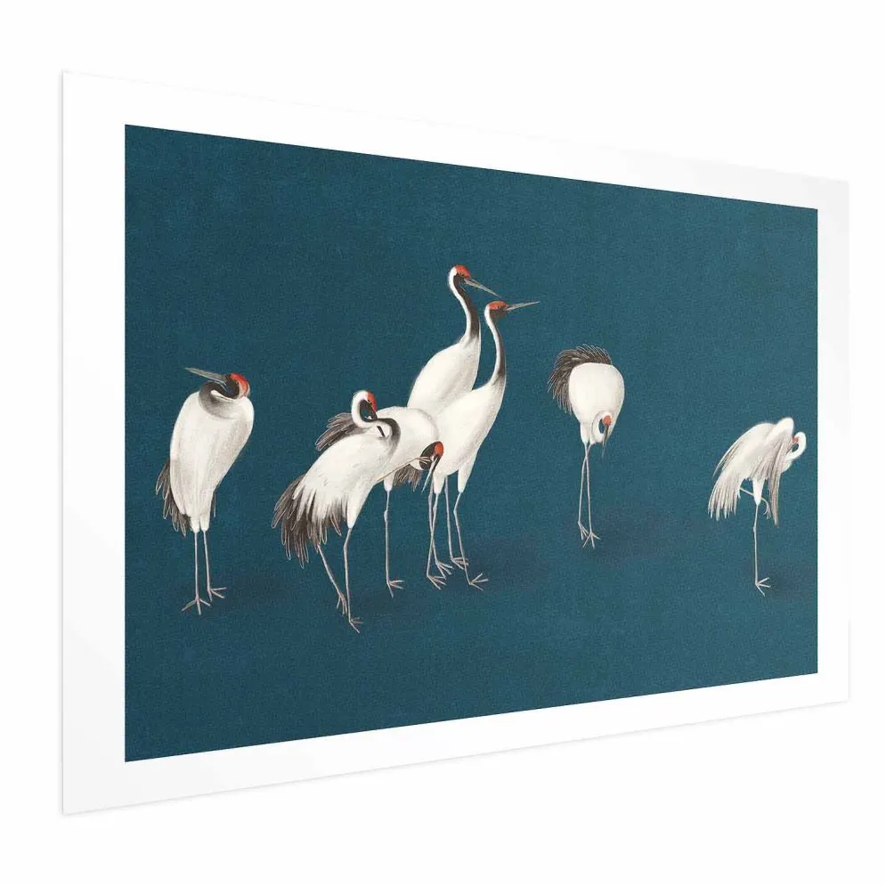 Plakat Wieczór nad stawem 60x40 cm bez ramy z marginesem | MIRAT.