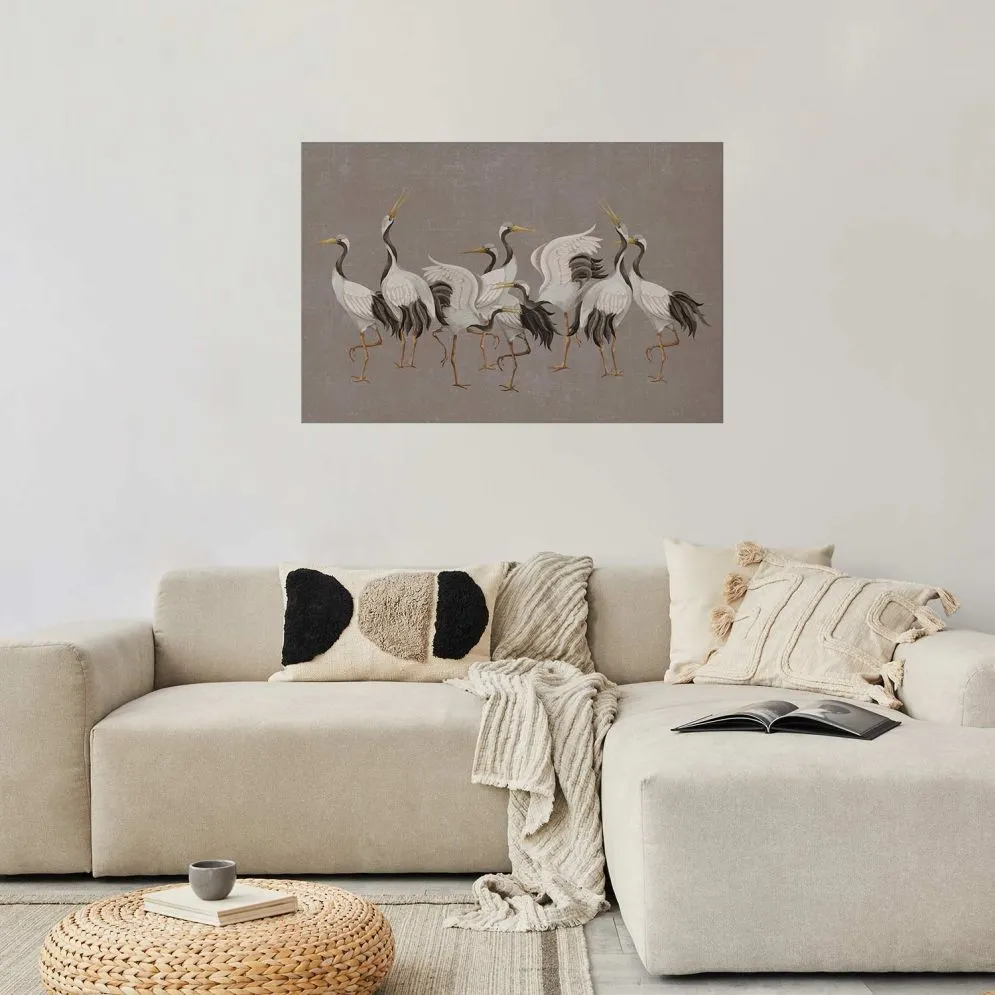Plakat Taniec żurawi 60x40 cm bez ramy bez marginesu | MIRAT.