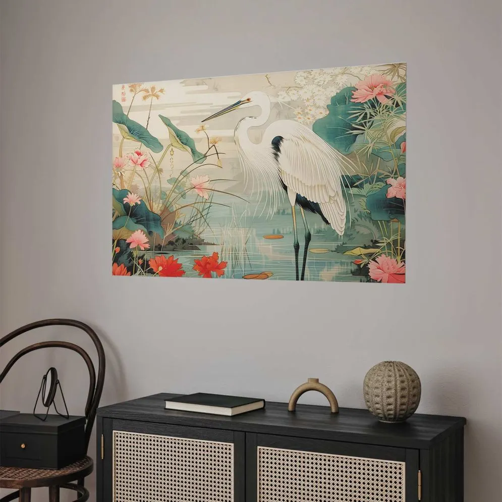 Plakat Nad azjatyckim stawem 90x60 cm bez ramy bez marginesu | MIRAT.
