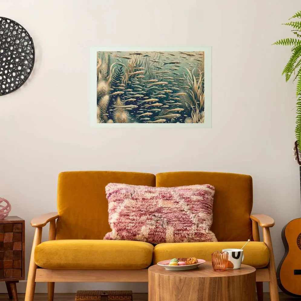 Plakat Oceaniczna przyroda 60x40 cm bez ramy z marginesem | MIRAT.