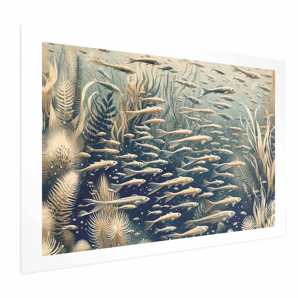Plakat Oceaniczna przyroda 60x40 cm bez ramy z marginesem | MIRAT.