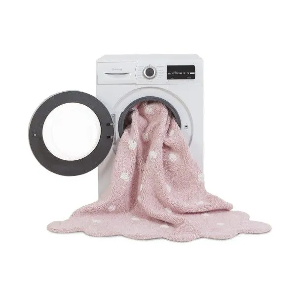 Dywan dziecięcy GALLETA ROSA 120x160 różowy w kropki | MIRAT.