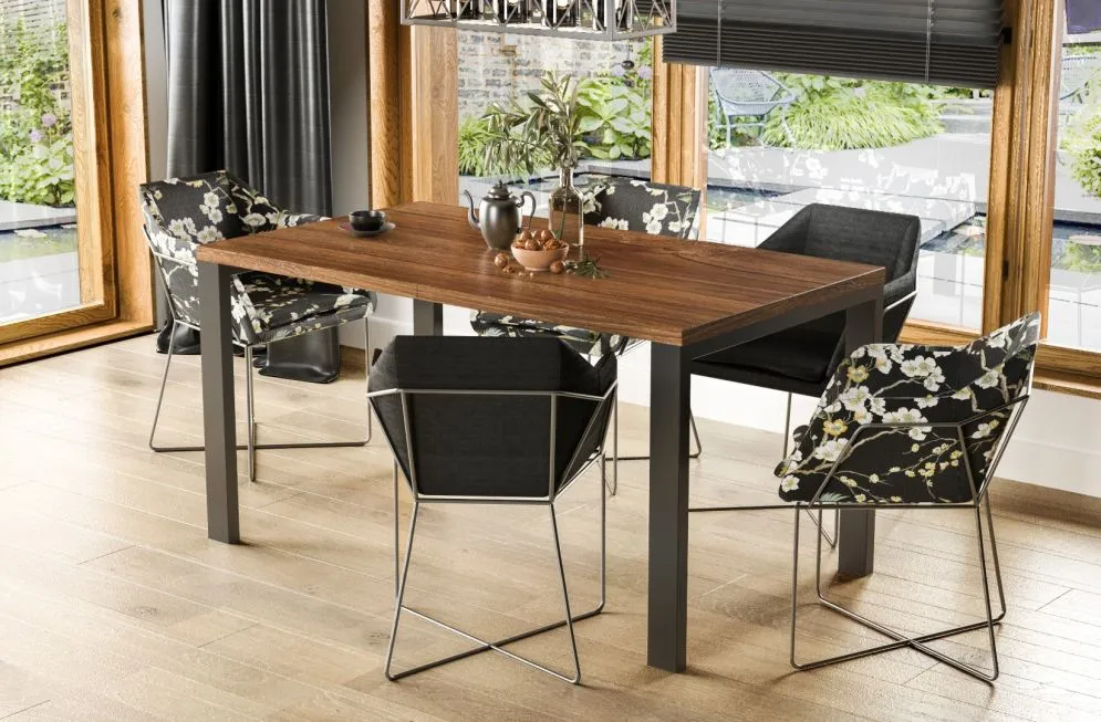 Stół rozkładany GARANT 130(365)x80 dąb stirling do salonu polskiej produkcji | MIRAT. styl LOFT