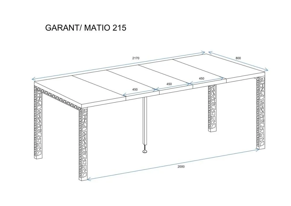 Stół rozkładany MATIO 80(215)x80 dąb wotan polskiej produkcji I sklep meblowy MIRAT. styl LOFT
