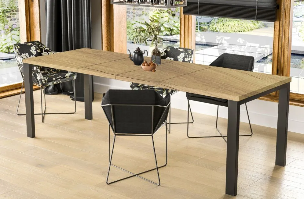 Stół rozkładany GARANT 130(220)x80 dąb natura polskiej produkcji I sklep meblowy MIRAT. styl LOFT