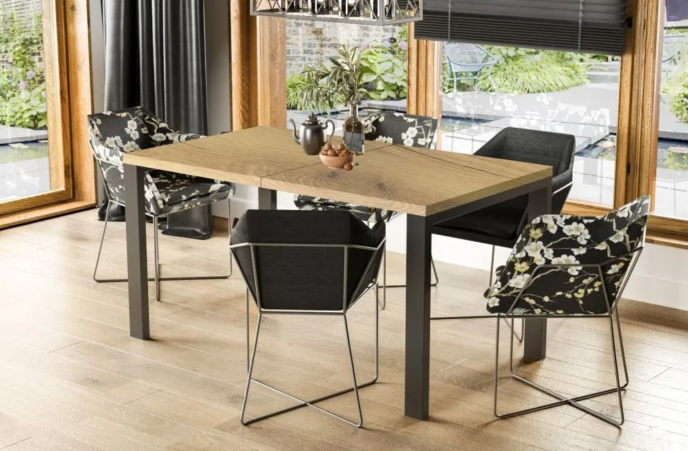 Stół rozkładany GARANT 130(220)x80 dąb natura polskiej produkcji I sklep meblowy MIRAT. styl LOFT