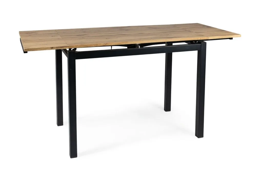 Stół GD-017 110(170)x74 dąb artisan/czarny mat I sklep meblowy MIRAT. styl LOFT
