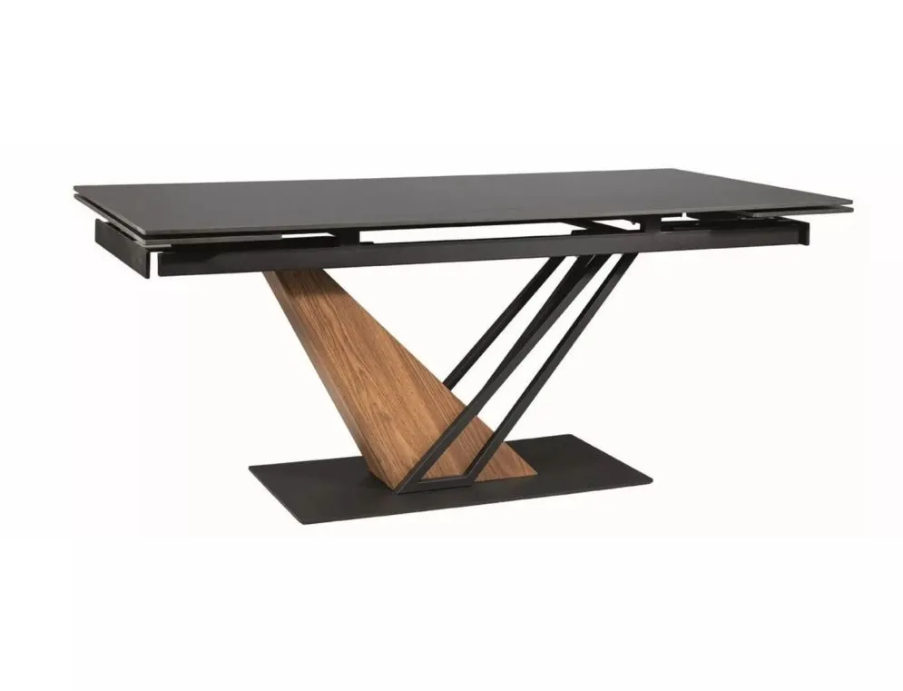 Stół rozkładany GENESIS 160(220)x90 czarny marmur/jesion w stylu loft I sklep meblowy MIRAT. styl LOFT