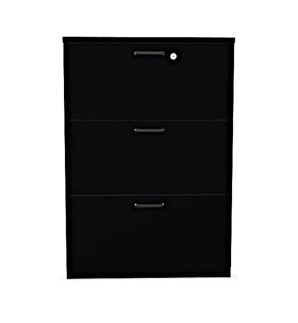 Komoda biurowa EASY SPACE CABINET 3D 80cm czarna zamykana I sklep meblowy MIRAT.