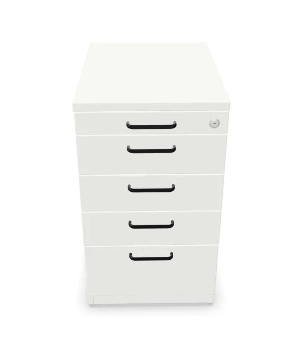 Kontenerek biurowy EASY SPACE 4D PB 43cm biały zamykany I sklep meblowy MIRAT.