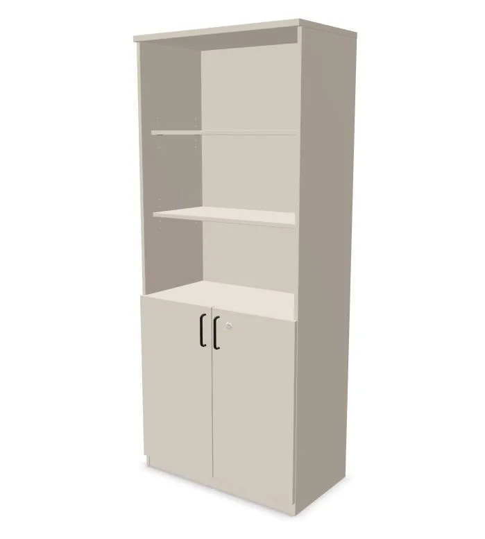 Regał biurowy EASY SPACE CABINET HO 5-OH 80cm kaszmirowy zamykany I sklep meblowy MIRAT.