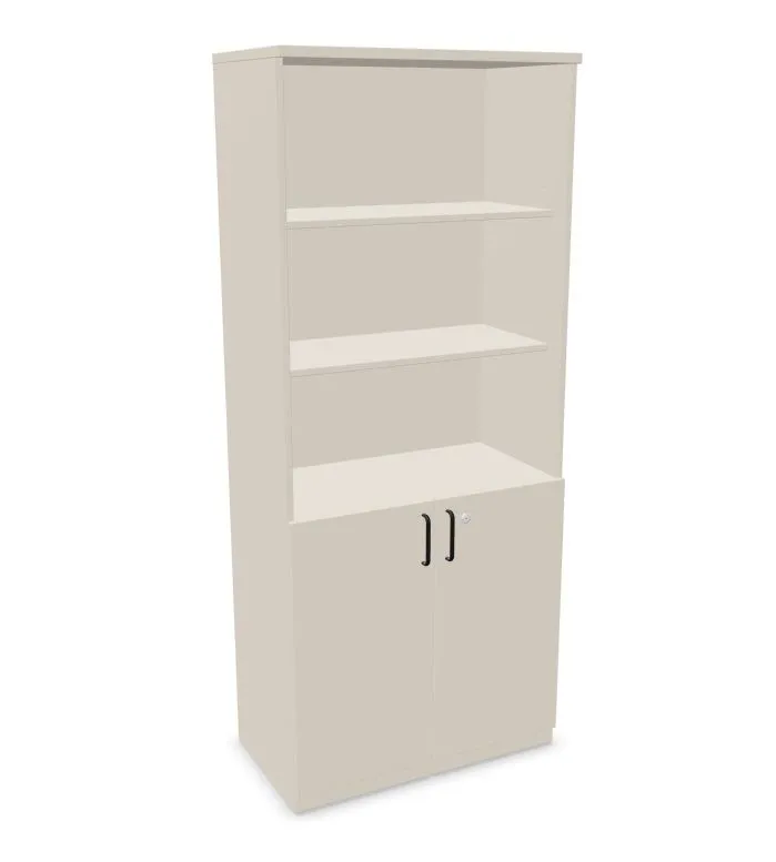 Regał biurowy EASY SPACE CABINET HO 5-OH 80cm kaszmirowy zamykany I sklep meblowy MIRAT.