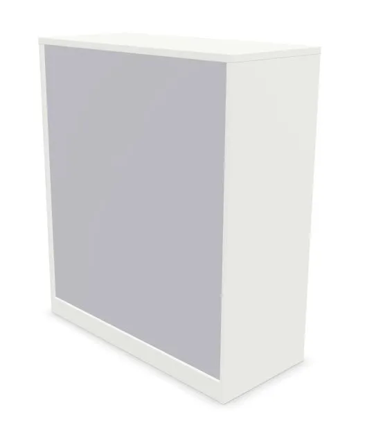 Szafka biurowa przesuwna EASY SPACE CABINET S 3-OH 100cm biała zamykana I sklep meblowy MIRAT.