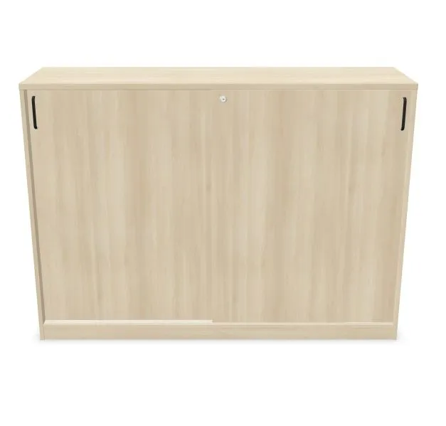 Szafka biurowa przesuwna EASY SPACE CABINET S 3-OH 160cm akacjowa zamykana I sklep meblowy MIRAT.