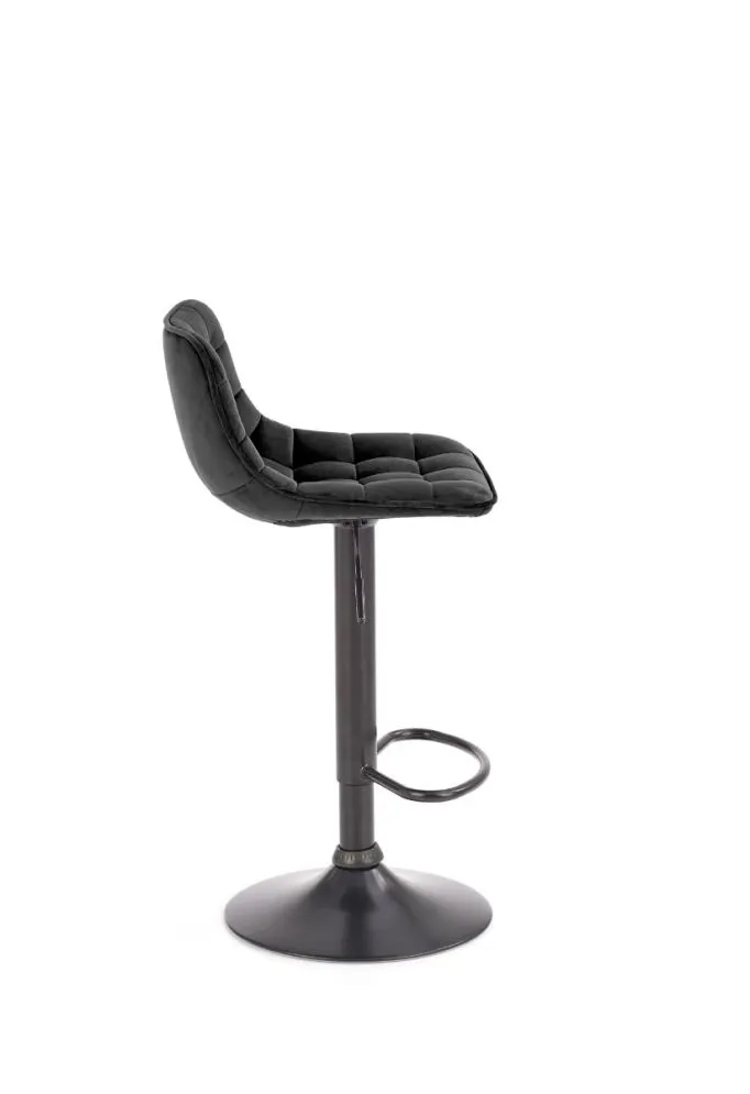 Hoker H-95 VELVET czarny z pikowanym oparciem | MIRAT. w stylu GLAMOUR kolekcja