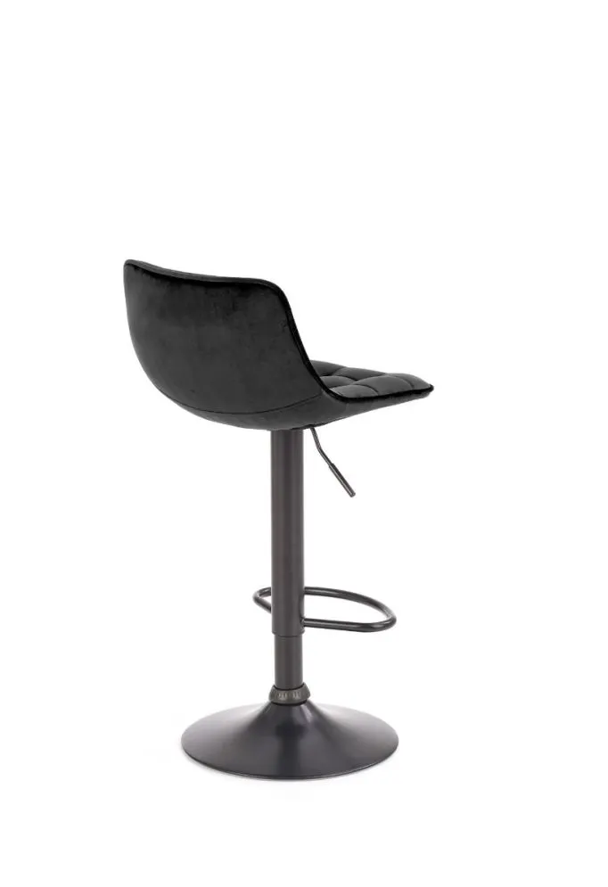 Hoker H-95 VELVET czarny z pikowanym oparciem | MIRAT. w stylu GLAMOUR kolekcja