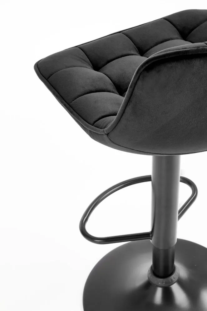 Hoker H-95 VELVET czarny z pikowanym oparciem | MIRAT. w stylu GLAMOUR kolekcja