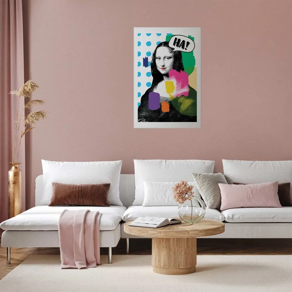 Plakat Mona Lisa Pop-art 29,7x42 cm bez ramy z marginesem | MIRAT.