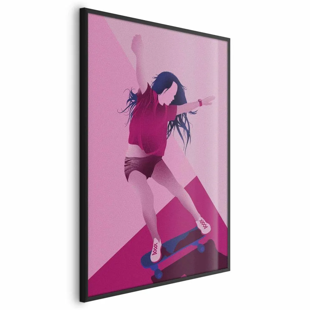 Plakat Powerslide 21x30 cm z ramą czarną bez marginesu | MIRAT.