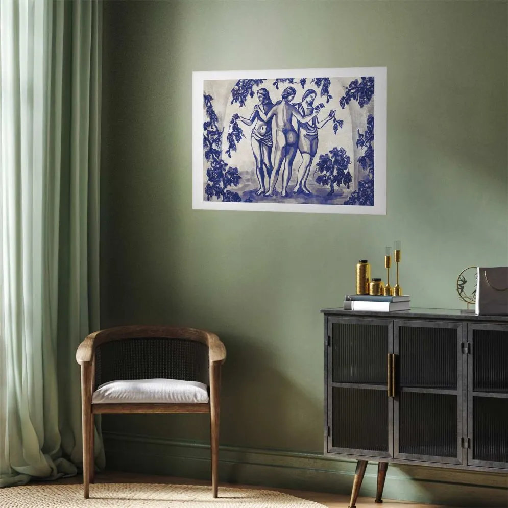 Plakat Antyczna winnica 90x60cm bez ramy z marginesem | MIRAT.  kolekcja h-A-10113-ao-a