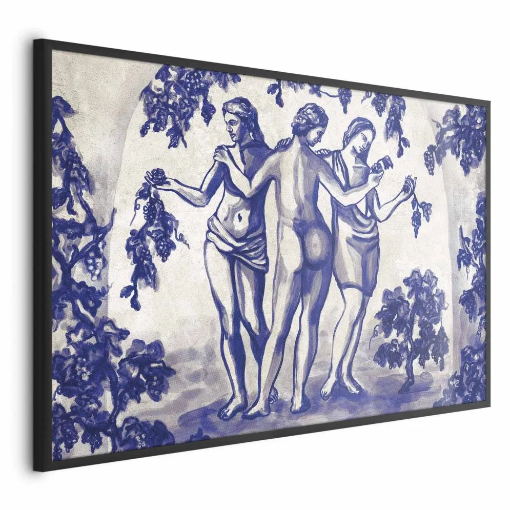 Plakat Antyczna winnica 90x60cm z ramą czarną bez marginesu | MIRAT. kolekcja h-A-10113-ao-a