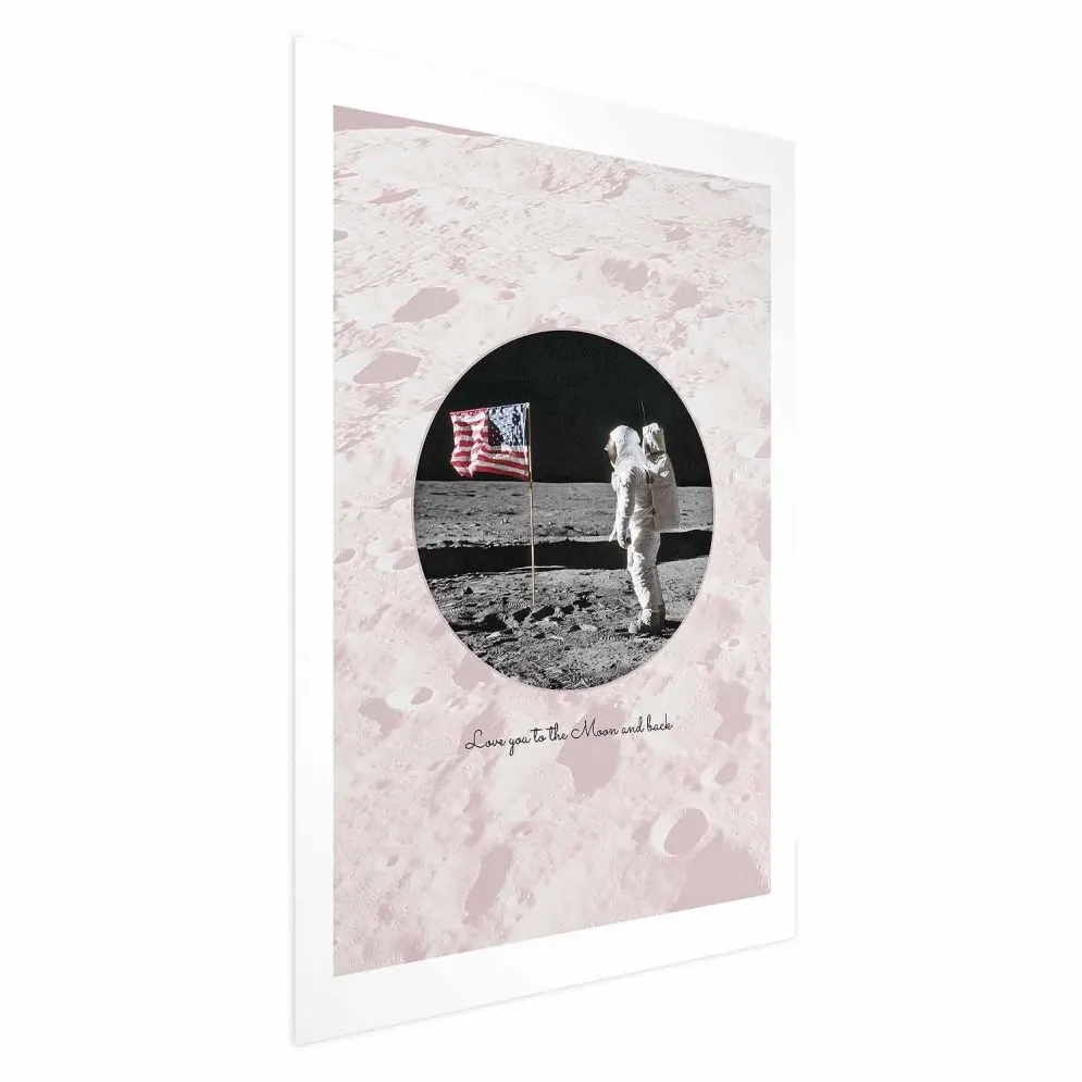 Plakat Love You 21x30 cm bez ramy z marginesem | MIRAT.