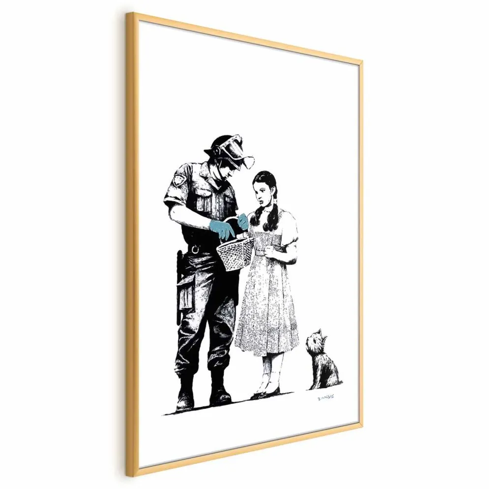 Plakat Dorotka 29,7x42 cm z ramą złotą bez marginesu | MIRAT.