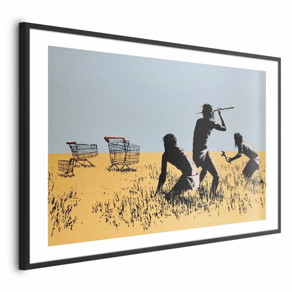 Plakat Łowcy promocji 60x40 cm z ramą czarną z marginesem | MIRAT.