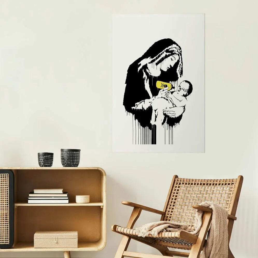 Plakat Karmiąca matka 60x90 cm bez ramy z marginesem | MIRAT.