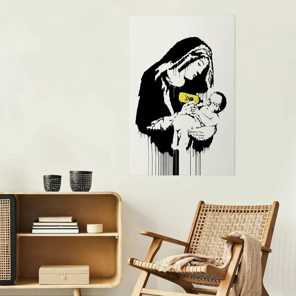 Plakat Karmiąca matka 60x90 cm bez ramy bez marginesu | MIRAT.