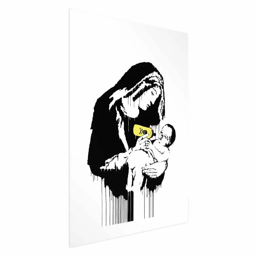 Plakat Karmiąca matka 60x90 cm bez ramy z marginesem | MIRAT.