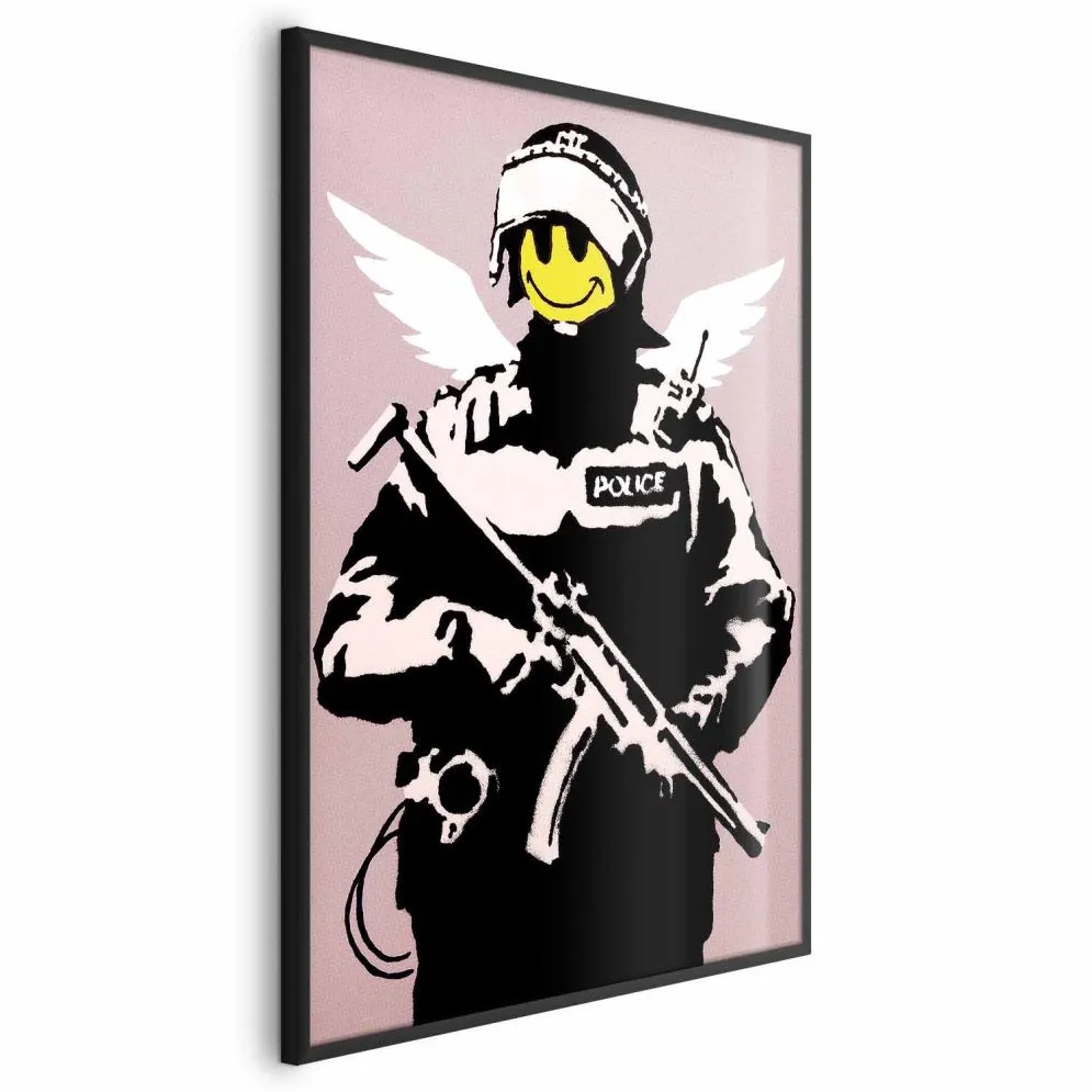 Plakat Policjant 29,7x42 cm z ramą czarną bez marginesu | MIRAT.