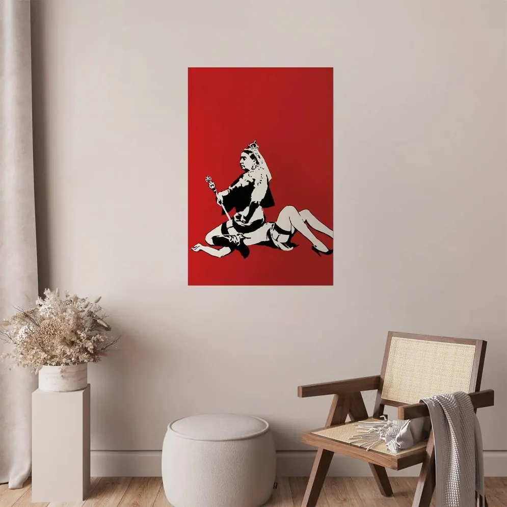 Plakat Banksy: Queen Victoria 60x90 cm bez ramy bez marginesu | MIRAT.